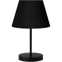 Opviq , Hochwertige Tischlampe, 100% Metall, Schwarz, Höhe: 36 cm, Kabel: 150 cm, Fassung: 1 x E27 max. 40 W, elegantes Design für moderne Wohnräume und Büros.