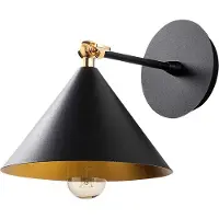 Opviq , Berceste- Berceste NOR, Schwarz, Wandleuchten, 19 x 26 cm, Metallkörper