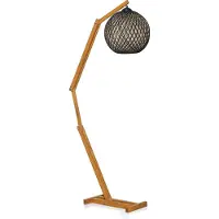 Opviq , Beehive- Beehive JESFLH, ECRU, Schreibtischlampen, Kiefernholzkörper