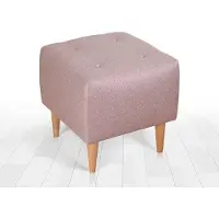 Atelier Del Sofa | Hocker Tomp Samt rosa Samt 43x43x43 cm | NADUVI
