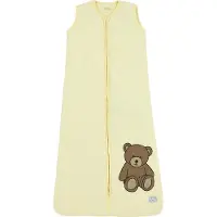 Meyco 2-p slpzk gevoerd 90cm Teddy Bear allover/soft yellow