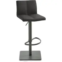 Mayer Bar-/Tresenhocker 1285 Gestell grau Sitzschale, schwarzgrau Steppnaht,