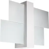 Licht-Erlebnisse Moderne Wandleuchte (Modern Kunstvoll, Weiß, Klar) Innenlampe Flurleuchte Holzleuchte Wandlampe