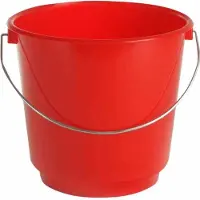 Lockweiler Haushaltseimer aus Kunststoff in Farbe rot, 15 l, Ø 33x30 cm