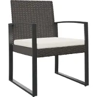vidaXL Garten-Esszimmerstühle 2 Stk. Braun PP-Rattan