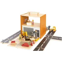 Pinolino Spielwelt „Baustelle Gustav” mit Zubehör