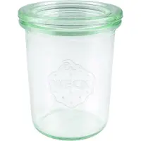 Weck Sturzglas Inhalt 160 ml, Einmach Glas mit Glasdeckel, 12 Stück