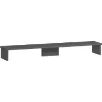 Schildmeyer Schreibtischaufsatz "Baku", grau (anthrazit), B:110cm H:12,7cm T:20cm, Holzwerkstoff, Möbelaufsätze, Schreibtischaufsatz, Solide Verarbeitung - Dieses Produkt ist in Deutschland gefertigt