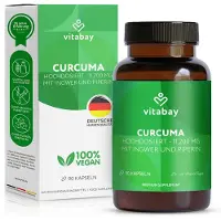 Vitabay Curcuma Extrakt 95% Curcuminoid+Piperin+Ingwer Kps 90 St Kapseln