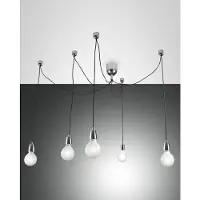 FABAS LUCE Pendelleuchte Blog E27 Ø120mm verchromt 5x60W