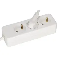 EGB 3-fach Tischdose 3x1,5 weiss 3m