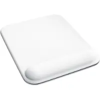 CSL Gaming-Mauspad mit Handgelenkstütze, Büromausmatte mit Gel-Pad, abwaschbares Gel-Mauspad, weiss