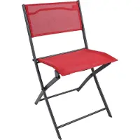 VCM Gartenstuhl "6-tlg. Gartenstuhl Balkonstuhl Klappstuhl Sumila", rot, B:45cm T:46cm, Obermaterial: 80% Textilmaterial TEXMAT. 20% Metall MT., Stühle, Gartenstuhl