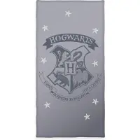 Lizenz Harry Potter Velours-Handtuch Grau 70 x 140 cm
