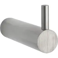Technik Team Mantelhaken Tauri ø 25 mm, Höhe 50 mm, Tiefe 100 mm, Edelstahl gebürstet