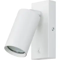Licht-Erlebnisse Wandlampe Metall GU10 verstellbar Weiß Spot Lampe Wand