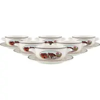 Villeroy & Boch Design Naif Suppentassen mit Untertassen