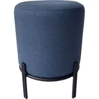 Meet by Paperflow Hocker Nest, mit Schutzkappen, Polyester & Stahl, blau