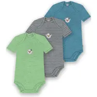 Normani 3er Set Baby Merino Body Kurzarm „Tauranga" - 9299