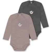 Normani 2er Pack Baby Merino Body Langarm „Auckland" - 9381