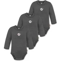 Normani 3er Pack Baby Merino Langarmbody „Tuai" - 9399