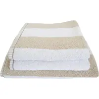 Dyckhoff Handtuch "Maritim, Block Stripe", beige (greige), B:50cm L:100cm, Frottier, Obermaterial: 100% Baumwolle, Handtücher, Handtuch