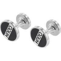 HUGO 50401048-001 Manschettenknöpfe E-Keep Schwarz