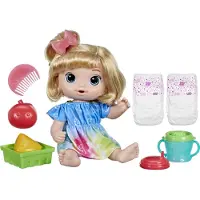 Hasbro Baby Alive: Fruity Sips Apfel Blondes Haar Puppe
