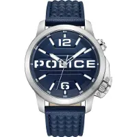 Police Armbanduhr dunkelblau Leder Automated Herren Analog- UPOD0021702