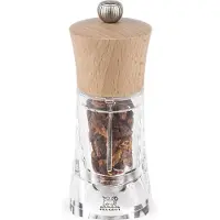 Peugeot Chilimühle OLÉRON 14cm Acryl Buchenholz Natur Stahlmahlwerk Gewürze