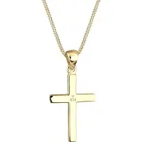 Elli Halskette Kreuz Symbol Kommunion Konfirmation 925 Silber Elli Gold