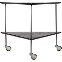 Fritz Hansen AJ Trolley Black - , Schwarz, für Wohnzimmer, Metall