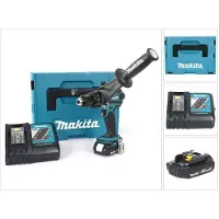 Makita DHP 458 Y1J-D Akku Schlagbohrschrauber 18V 91Nm im Makpac + 1x 1,5Ah Akku + Ladegerät