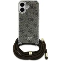 GUESS Apple iPhone 16 Hülle - TPU - - Backcover/Hard Case - Braun