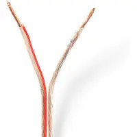 Nedis Cagw1500Tr150 Lautsprecherkabel, 15 m, Flansch, transparent