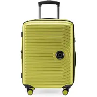 Hauptstadtkoffer Mitte - Handgepäck Trolley erweiterbar Koffer 4 Rollen 55x40x23 cm Carry-On suitcase Hand Luggage 55 L Hardcase Bordgepäck Lufthansa EasyJet Eurowings, travel bags XL Dehnfalte,Farn