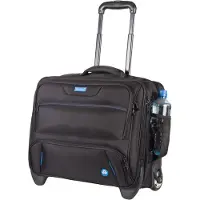 Alassio Laptoptrolley BORNEO RPET, für 1 Notebook bis 17", Hauptfach & 3 Reißverschlussfächer, Netztasche, Laufrollen, Recycling-PET, schwarz