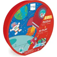Scratch Play Puzzle 3D – Weltraum