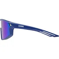 Uvex Sports S533076 skyryse jr. Kinder-Sonnenbrille Vollrand Monoscheibe Kunststoff-Gestell, blau