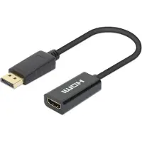 Manhattan Aktiver DisplayPort auf HDMI Adapter 4K@60Hz schwa