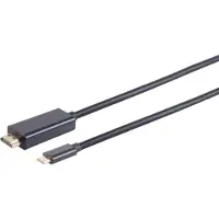 S-Impuls S/CONN maximum connectivity Displayportkabel-USB Typ C Stecker auf Displayport Stecker, 8K60Hz, 1,0m