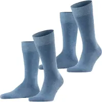 Falke Socken Happy Herren Light Denim (2er-Pack)-Schuhgröße 39 - 42