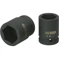 Ks Tools 515.1398, Steckschlüsselbuchse, Schwarz, 2 Kopf/Köpfe, 3/4", Metrisch/imperial, 64 mm