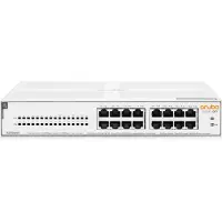 HP Aruba Networking Aruba Instant On 1430 16G Class4 PoE 124W, Unmanaged, L2, Gigabit Ethernet (10/100/1000), Power over Ethernet (PoE), Rack-Einbau, 1U