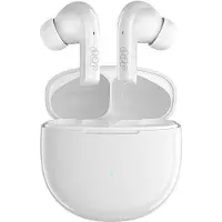 QCY Weiße In-Ear-Kopfhörer mit schlankem Design - Ohrhöhrer T18 mit bis zu 7 h Wiedergabezeit