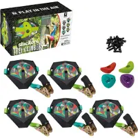 Schildkröt Klettergurt Slackers Ninja Treeclimbers, Kletterset mit 5 innovativen, robusten Kunststoff-Platten mit Anti-Rutsch Griptape, 4 Klettergriffe zum Klettern auf Bäumen und Baumhäusern, 980040