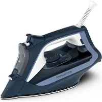 Rowenta DW4308, Dampfbügeleisen, Microsteam 300 Laser-Grundplatte, 2 m, 150 g/min, Blau, Weiß, 40 g/min