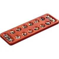 Philos 3001 - Kalaha Mancala, Strategiespiel, Holz, 44x13x2cm