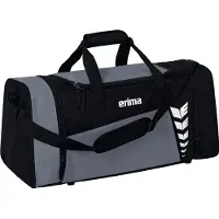 Erima SIX WINGS Sporttasche, Schwarz, Grau, Einfarbig, Polyester, Handwäsche