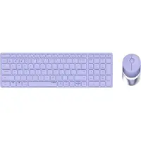 Rapoo 9750M, Kabellos, RF Wireless + Bluetooth, Scherenschalter, QWERTZ, Lila, Maus enthalten